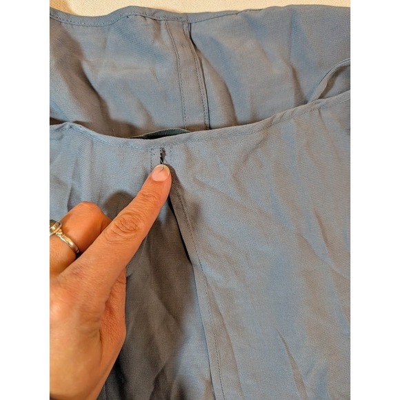 Modern Citizen Blue Button Front Suspender Dress Tie Waist Casual‎ Small - Picture 11 of 11